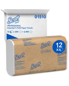 Kimberly-Clark 01510 Scott Essential Folded Paper Towels (Case of 2400)