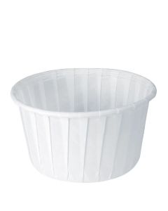 Solo 550-2050 Paper Souffle Cup, 5-1/2oz, Treated, White (Case of 5000)