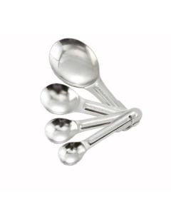 Winco MSP-4P Stainless Steel Measuring Spoons, Set of 4