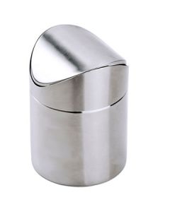 American Metalcraft TIM1 Swing Top 6-5/8'' Waste Bin