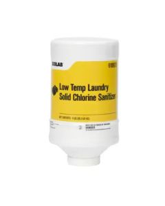 Ecolab 6100975 Low-Temp Laundry Solid Chlorine Sanitizer, 4lbs (Case of 2)