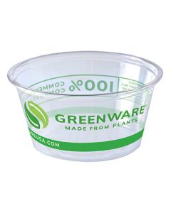 Fabri-Kal GPC200 2oz Greenware Plastic Souffe Cup (Case of 2000)