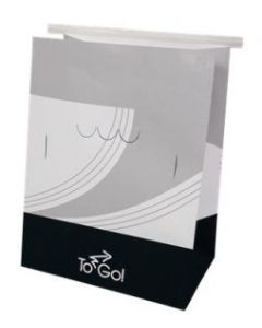 Bagcraft 301047 White Meal Bag with Vents, Paper, Black/White (Case of 250)