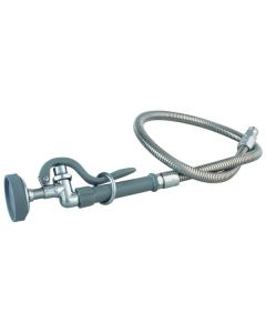 T&S Brass B-0100 Spray Valve with 44" Flexible Stainless Steel Hose