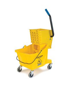 Carlisle 3690804 Side-Press 26qt Bucket/Wringer Combo, Yellow