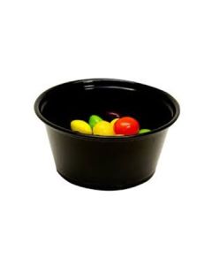 Empress EPC200B 2oz Plastic Souffle Cup, Black (Case of 2500)