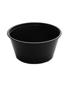 Empress EPC325B 3.25oz Plastic Souffle Cup, Black (Case of 2500)