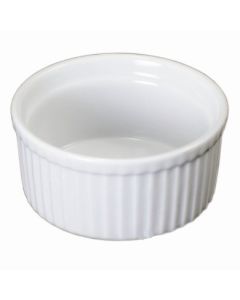 BIA Cordon Bleu 900009 6oz 3.25" Fluted Ramekin, White