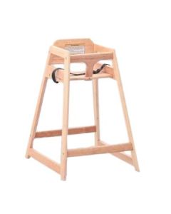 Boelter HC-1-N Natural Wood High Chair, Completly Assembled