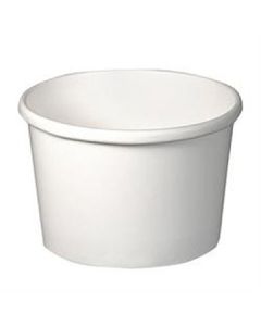 Dart HS4085-2050 Flexstyle Food Container, Paper, 8oz, White (Case of 500)