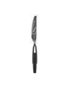 Georgia-Pacific SSWPK5 SmartStock Wrapped HW Plastic Knife, PP, Black (Case of 960)