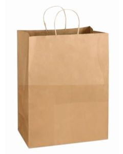 Kraft Paper Bag w/ Handle, 13"x7"x17" (Case of 250)