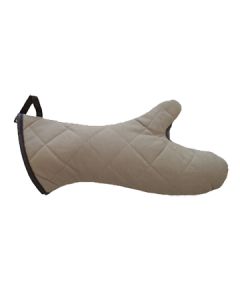 John Ritzenthaler 2PX27BETF Pyrotex 17" Oven Mitt (Pair), Beige/Black