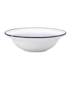 Oneida L2105008797 Tin Tin 12oz Rim Soup Bowl, Blue/White