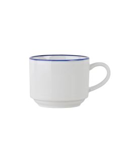 Mikasa 5305734 Bistro Cup, 3oz., Pin Stripe Blue