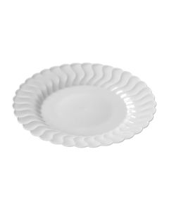 Fineline 210-CL Plastic Flairware Plate, 10-1/4'', Clear (Case of 144)