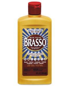 Brasso 89334 Metal Surface Polish, 8oz Bottle