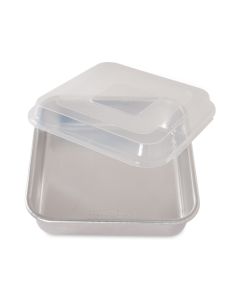 Nordic Ware 45803 Cake Pan w/ Lid, 9"X9", Aluminum