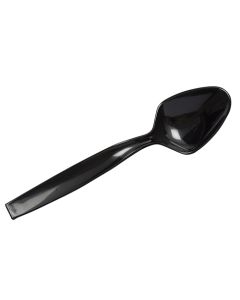 WNA ECOSCA7SPBL 9" Plastic Serving Spoon, Black (Case of 50)