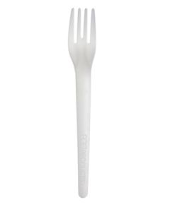 Eco-Products EP-S012 6" PLA Fork, White (Case of 1000)