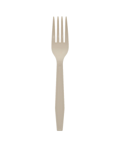 EarthChoice YPSMFTEC 6.9" Plastarch (PSM) and PP Plastic Fork  (Case of 1000)