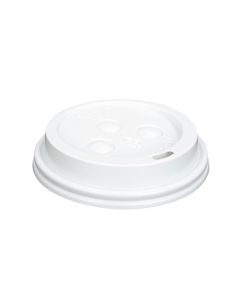 R3 75000239 Plastic Dome Lid fits 10-20oz Hot Cup, White (Case of 1000)