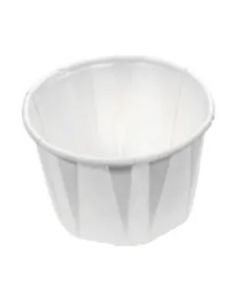 Genpak F125 Paper Souffle Cup, 1-1/4oz, White (Case of 5000)