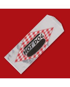 Fischer Paper Products 808 Paper/Foil Hot Dog Bag (Case of 1000)