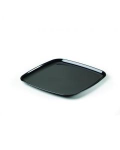 Sabert 9316PP16 Moza Square Catering Platter, Plastic, 16", Black (Case of 25)