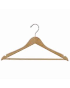 Styles Mfg Corp 31070 Hanger Flat Open Hook Men Suit, Wood (Case of 100)