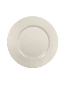 Bauscher 690024-425758 Emanata 9-1/2" Flat Plate w/ Rim, White