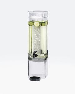 Cal-Mil 1112-3-13 3 Gallon Glass Beverage Dispenser w/ Black Metal Base