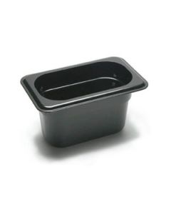 Cambro 94CW110 Camwear Food Pan, 1/9 Size, 4" Deep, Black