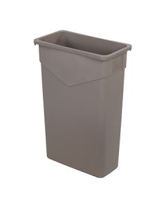 Carlisle 34202306 Trimline 23 Gal Beige Waste Container w/Corner Tabs