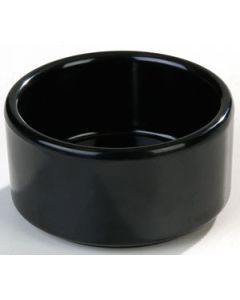 Carlisle 41203 Melamine Straight Sided Ramekin, 3oz, Black