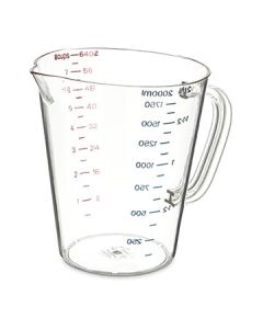 Carlisle 4314407  Polycarbonate Measuring Cup, 64oz ( 1/2 Gallon)