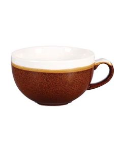 Churchill MOBRCB201, Monochrome Cappuccino Cup, 8oz, Cinnamon Brown