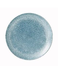 Churchill RKTBEVP81, Raku Coupe Plate, 8-2/3", Topaz Blue