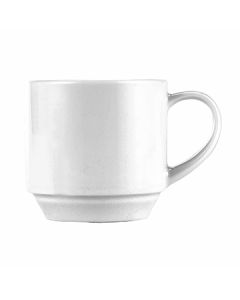 Churchill ZCA POST1, Menu Rolled Edge Stackable Cup, 7-1/2oz, White (Case of 6)