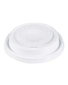 Dart 16EL White Cappuccino Lids for 12-20oz Cups (Case of 1000)