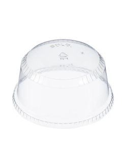 Solo SDL12 Plastic Dome Lid for 12oz Dessert Container, Clear (Case of 1000)