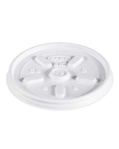 Dart 8JL Vented Translucent Lids fit 8 Series Cups (Case of 1000)