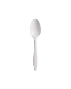 Dart S6BW Bonus 5.88" Medium Weight White Plastic Spoon (Case of 1000)