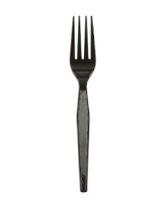 Georgia-Pacific FH517 Dixie Disposable Plastic Fork, 7-1/8'', Black (Case of 1000)