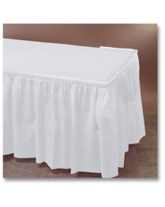 Hoffmaster 110010 Plastic Table Skirt, 29