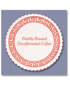 Hoffmaster 860035 Decaf Coffee Coaster, Budgetboard, 3.25" (Case of 1000)