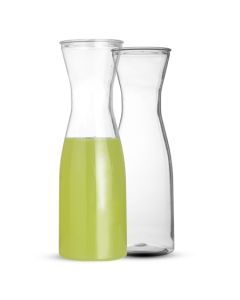 Fineline Settings 3405 Plastic 35oz Wine Carafe w/ Lid, Clear (Case of 12)