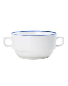 Mikasa 5305732 Bistro Pinstripe 11.2oz Cream Soup Cup