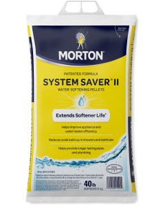 Morton System Saver II Salt Pellets, 40lbs