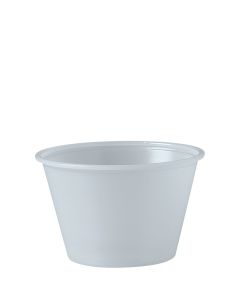 Dart P400N 4oz Plastic Souffle Cup, Translucent (Case of 2500)